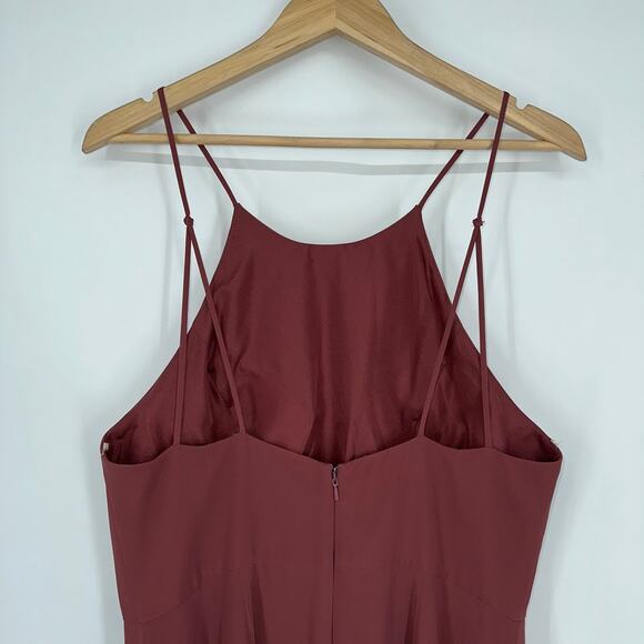 BHLDN Jenny Yoo Collection Kayla Dress Bridesmaids Maxi Gown Cinnamon Rose - Picture 9 of 15